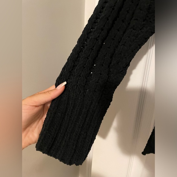 Aerie Oversized Cableknit Quarter Zip Pull Over NWT - Picture 5 of 8